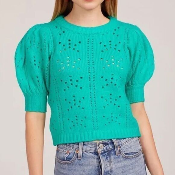 For Love And Lemons Brooke Pointelle Sweater - Picture 5 of 9